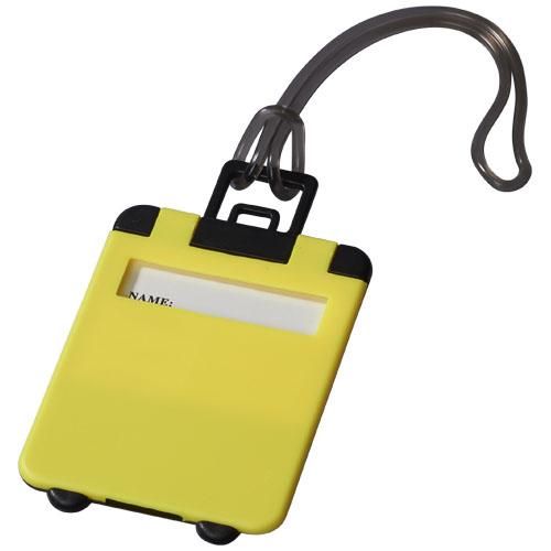 Étiquette à bagages Taggy 11989210 - avec cordelette gomme et étiquette d'identification en ABS_0