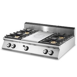Virtus group Plaque coup de feu gaz, top + 4 brûleurs- Virtus - 0698142041571_0