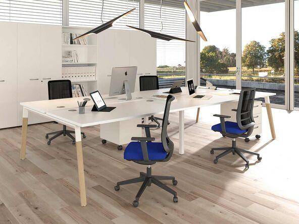 Bureau bench 4 personnes Trevis en stock livraison express_0