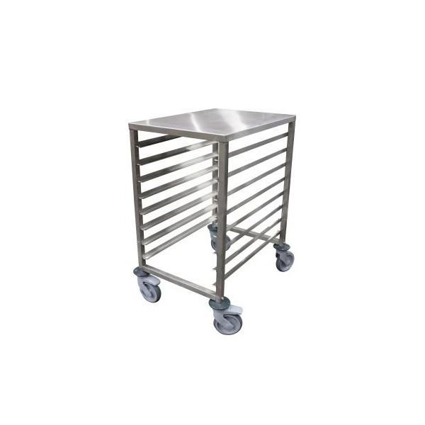 Echelle basse en inox 8 niveaux hauteur 877 mm (Taille / Entrée, mm: 600x400 / 400)_0
