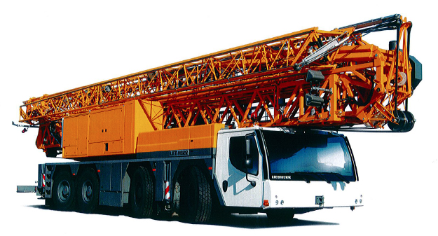 Grue automotrice de construction MK 88 Liebherr - 4 essieux - Flèche de 45 m - Hauteur sous crochet 59,1 m_0