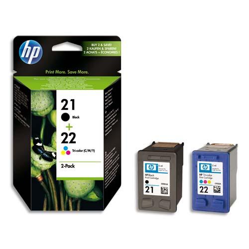 Hp cartouche jet d'encre pack 21 + 22 sd367ae_0