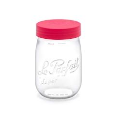 Le Parfait - Bocal Color A Vis 1l En Verre Avec Couvercle Rouge - 8053848878012_0