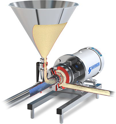Mélangeurs poudres/liquide utilisable à haute température et pour des mélanges de fortes viscosités - Poudre jusqu'à 15 000kg/heure - Flashmix - SILVERSON FRANCE_0