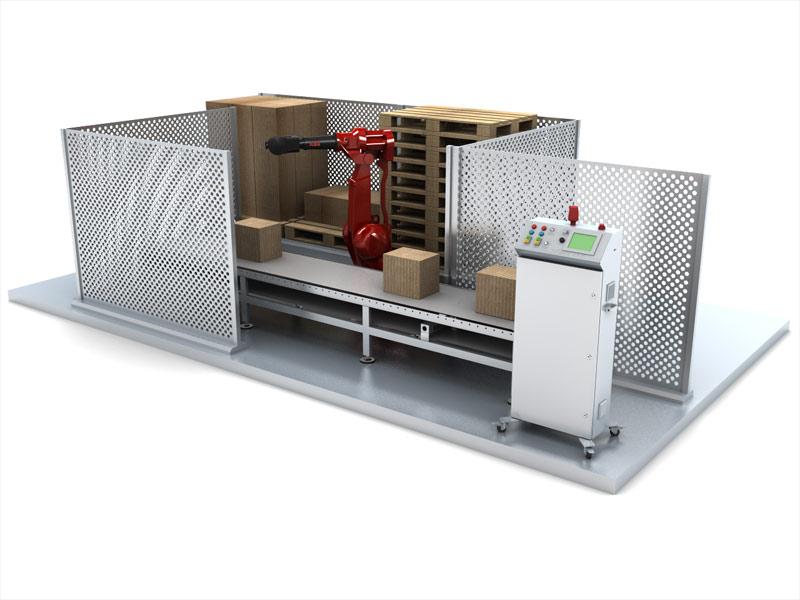 Système de palettisation automatique pour conteneurs, boîtes, sacs - EMERITO_0
