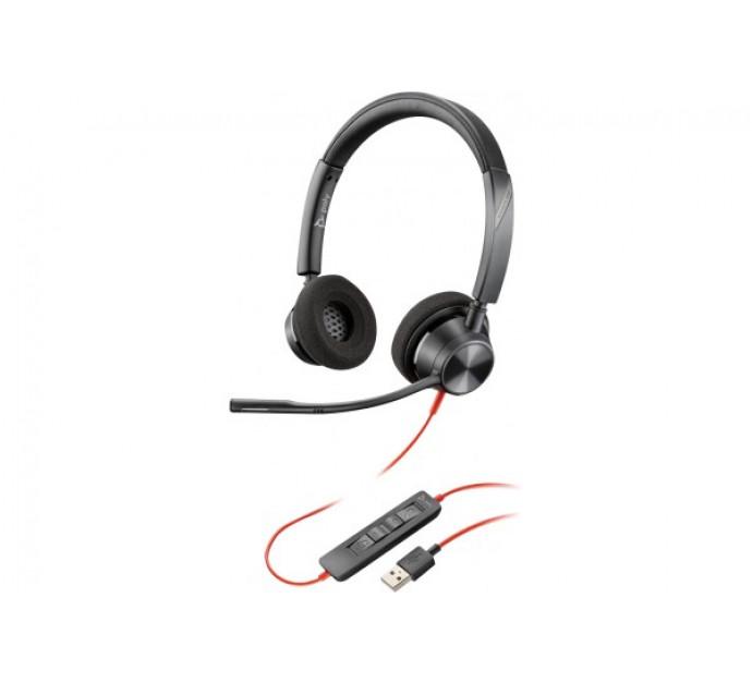Poly Blackwire BW3320 - Casque USB-A à 2 écouteurs avec micro flexible - Réf. 463320_0