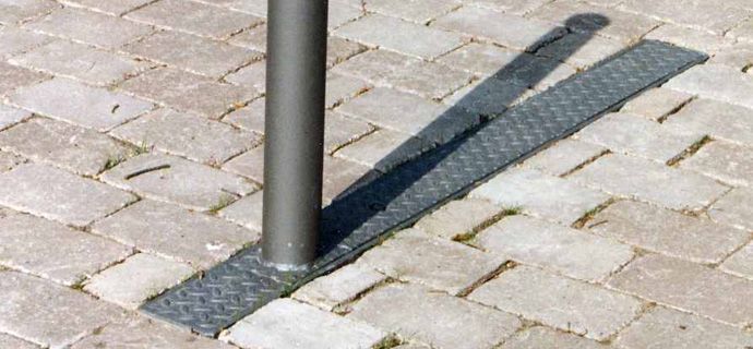 Poteau rabattable escamotable - thieme - presque tous les systèmes de borne thieme d'un diamètre de 76 à 159 mm_1