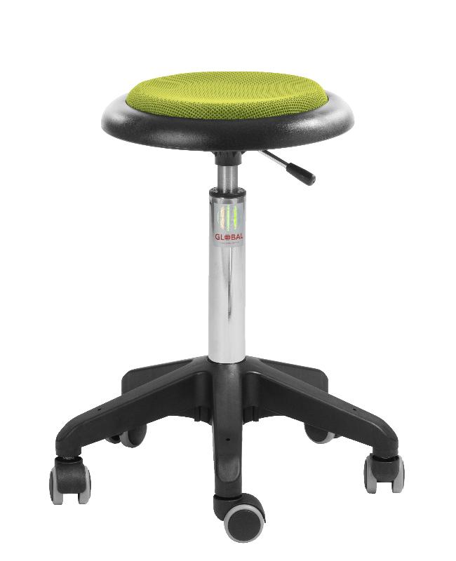 Tabouret de bureau professionnel petite enfance - Micro Octopus - Tissu 3D vert - Réglable et léger_0