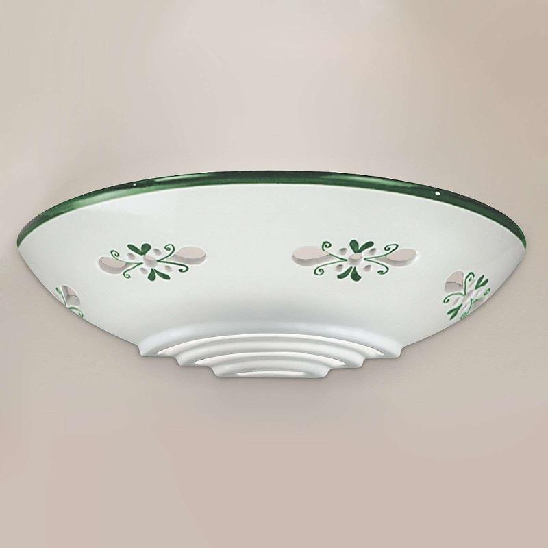 CREMASCO APPLIQUE D’EXTÉRIEUR BASSANO CÉRAMIQUE, VERT
