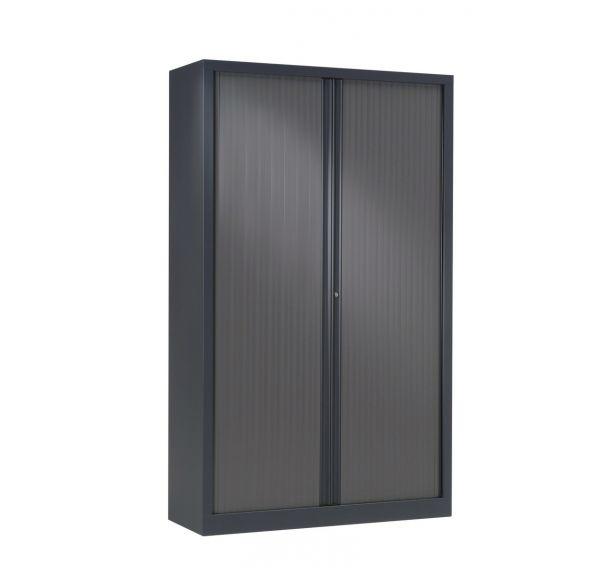 ARMOIRE MÉTAL À RIDEAUX 120 X 198 CM À MONTER COLORIS ANTHRACITE - MANUTAN COLLECTIVITÉS