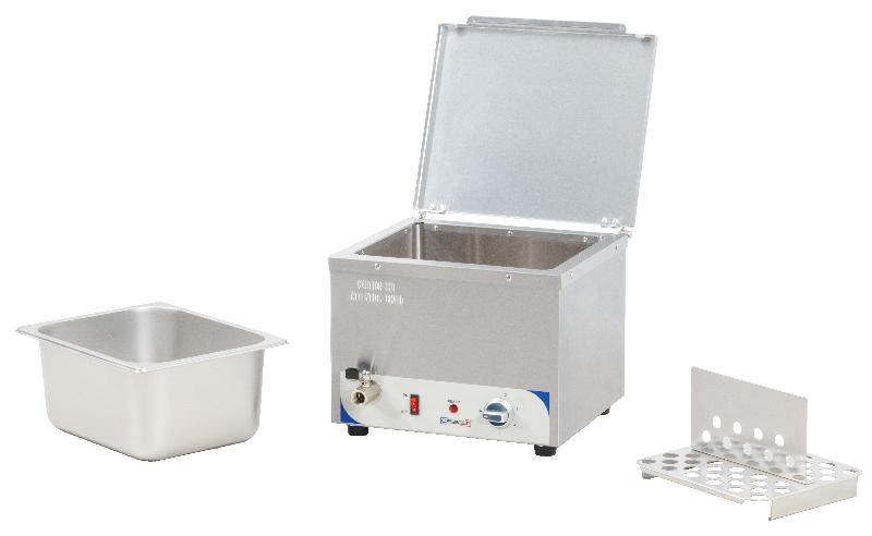 Bain-marie à eau chauffe-saucisses - Acier inoxydable - Capacité GN 1/2 - Thermostat 40°C à 95°C - Casselin CBMECS1_0
