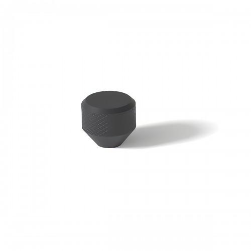 BOUTON DE MEUBLE MESH - EN ALUMINIUM - FINITION NOIR MAT - D36 H28 ESTAMP