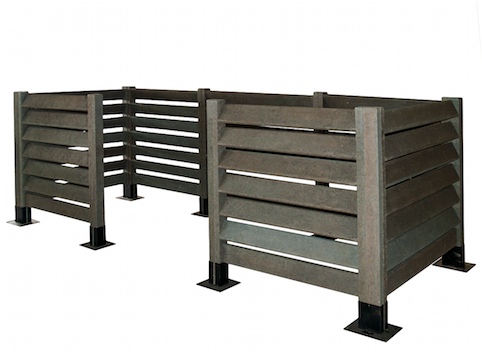 Cache-conteneur persienne modulable en plastique recyclé - Hauteurs disponibles : 120 cm, 140 cm, 160 cm_0