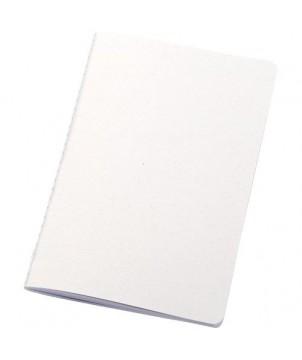 CARNET FABIA À COUVERTURE EN PAPIER CRUSH - BLANC - CARNETS PUBLICITAIRES PERSONNALISÉS