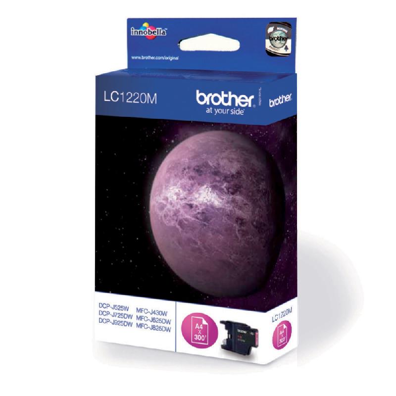 CARTOUCHE BROTHER LC1220M MAGENTA POUR IMPRIMANTES JET D'ENCRE