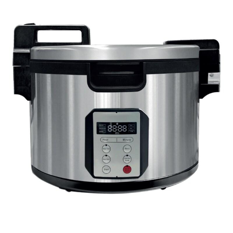 Cuistance Cuiseur à Riz professionnel 22 L en inox avec poignées ergonomiques - maintien au chaud 24h - gris inox RC22L_0