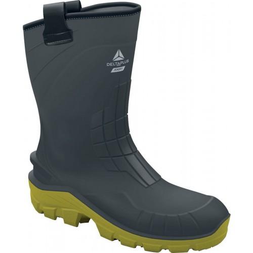 DEMI-BOTTES DE SÉCURITÉ PU AEROTECH S5 CI FO SR - GRIS ET JAUNE - 42 DELTA PLUS