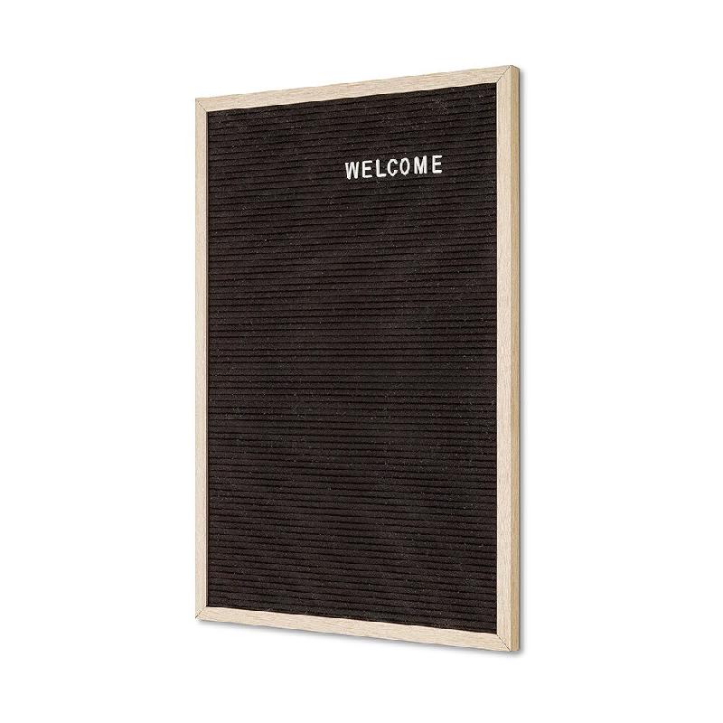 Exposiciónate Tableau Noir à Lettres 40 x 60 cm avec Cadre en Bois LEB40x60 - marron Bois manufacturé 8596052137853_0