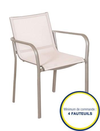 FAUTEUIL DE TERRASSE HEGOA LIN ET MUSCADE