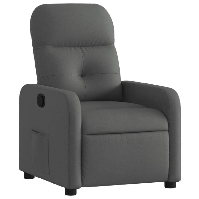 Fauteuil inclinable Gris foncé Tissu Modèle Fermonel - 374198_0
