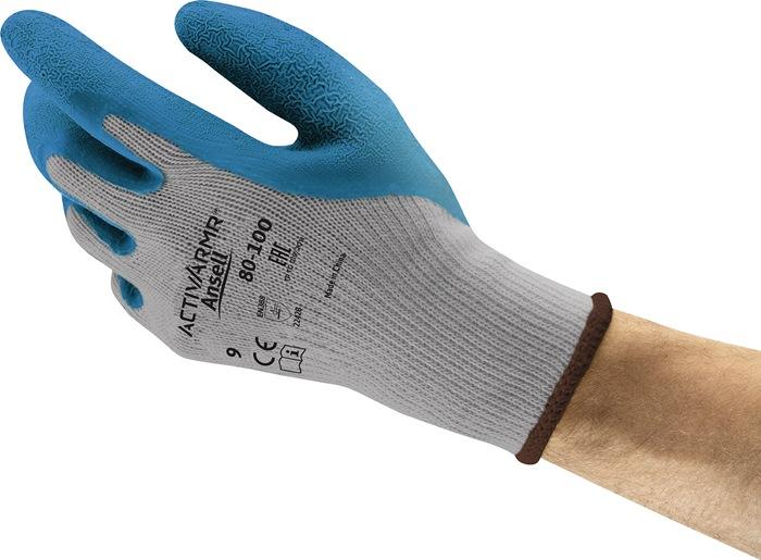 Gant ActivArmr® 80-100 taille 10 bleu/gris EN 388 catégorie EPI II polyester/coton ANSELL_0