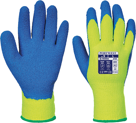 Gant cold grip  jaune bleu a145, m_0