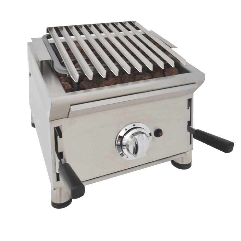 Grill pierre de lave avec grille inox 40 cm| Arilex - 40BAR_0