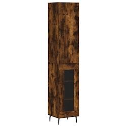 Helloshop26 - Buffet bahut commode armoire meuble de rangement organisateur cuisine salle de séjour salon haut 34,5 x 34 x 180 cm 02_0033282 - 300021_0