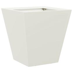 Helloshop26 - Jardinière bac lit surélevé plantes fleurs terrasse jardin 30 x 30 x 30 cm acier blanc 02_0037485 - 3000214253466_0