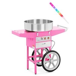 Helloshop26 - Kit machine barbe à papa professionnel avec bâtons (100 unités) 52 cm 1 200 watts chariot 14_0009181 - 3000221498058_0