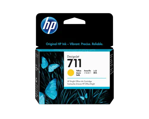 HP 711 cartouche d'encre DesignJet jaune, 29 ml_0