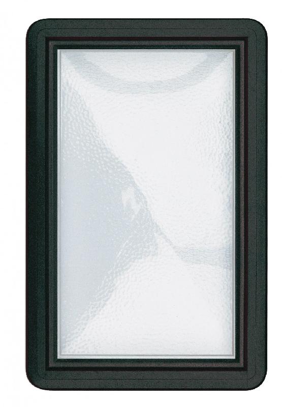 Hublot pour porte de garage coulissante - Ep. 22 à 26 mm - Fixation par clipsage - Thermoplastique injecté - Noir_0