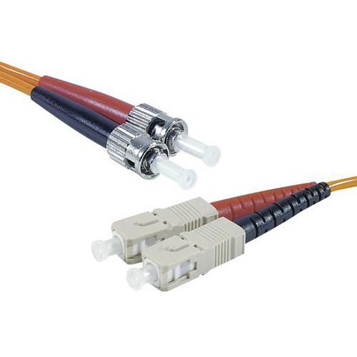 JAR. OPT. 2.0MM MULTI OM1 625/125 ST-UPC/SC-UPC ORANGE-10 M