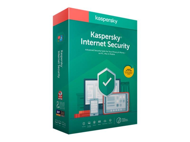 KASPERSKY INTERNET SECURITY 2020 - VERSION BOÎTE (1 AN) - 5 PÉRIPHÉRIQUES