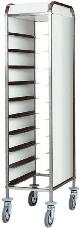 KBS Gastrotechnik KBS Chariot de débarrassage 380 pour 10 plateaux GN 1/1 avec parois latérales - 70970021_0