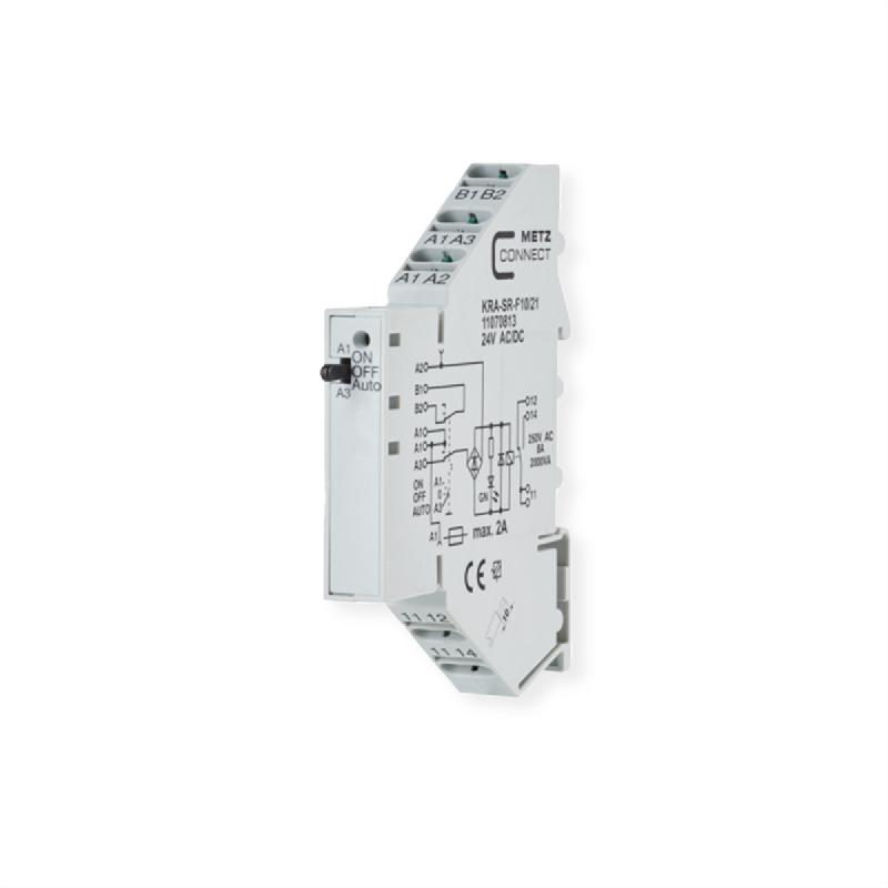 Metz connect kra-sr-f10/21, 1 inverseur, 24 v ac/dc_0