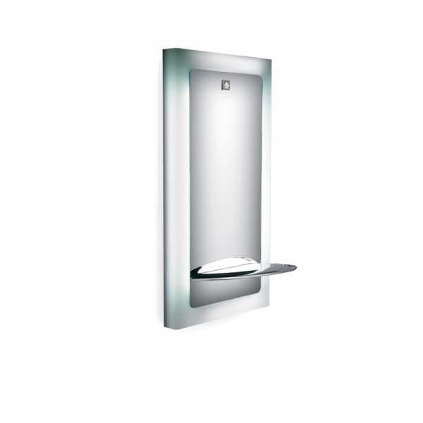 Coiffeuse Lighty II FF 6000 - Plexiglass opale rétro-éclairé - Tablette aluminium poli_0