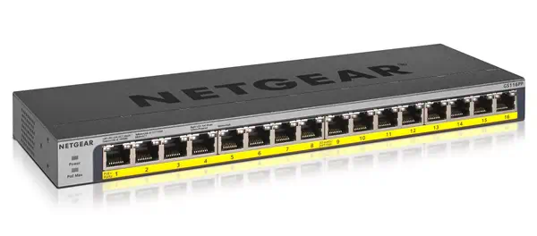 NETGEAR GS116PP Non-géré Gigabit Ethernet (10/100/1000) Connexion Ethernet, supportant l'alimentatio_0