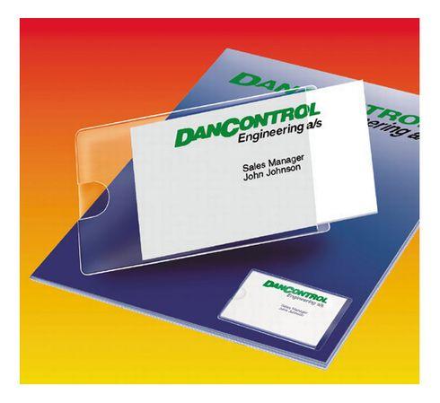 POCHETTES PERFORÉES VIQUEL A4 POUR CARTES DE VISITE POLYPROPYLÈNE LISSE 10,5/100E - BOÎTE DE 10