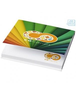 POST-ITS STICKY-MATE AVEC COUVERTURE SOUPLE 75 X 75MM BLANC 100 FEUILLETS - BLOCS-NOTES REPOSITIONNABLES PERSONNALISÉS