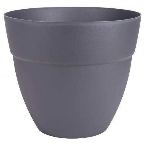 POT CANCÙN - DIAMÈTRE 50 CM - VOLUME 56,8 LITRES - GRIS ANTHRACITE EDA PLASTIQUES