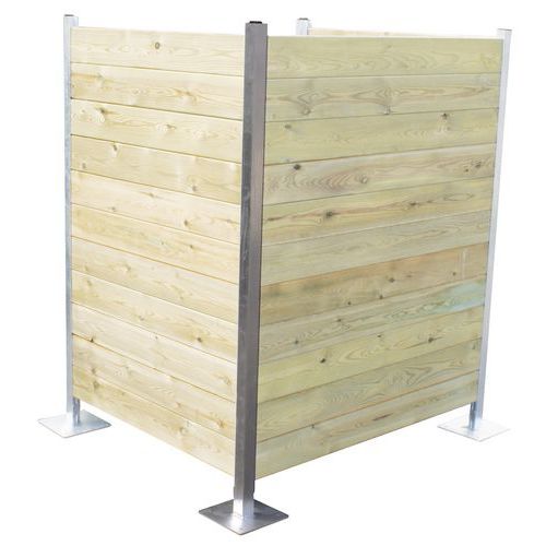 POTEAU D'ANGLE OU EXTREMITE ALU L 1500 - LARBALETIER