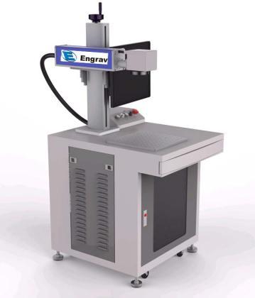 Pupitre de marquage laser fibre MF-E - réglage manuel - 20W/30W/50W - surface de marquage jusqu'à 175x175 mm_0