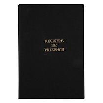 REGISTRE 297X210 PRÉSENCE AUX DÉLIBÉRATIONS DU CONSEIL 100 PAGES - NOIR TOILÉ