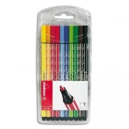 STABILO PEN 68 ETUI CHEVALET 10 FEUTRES DE COLORIAGE