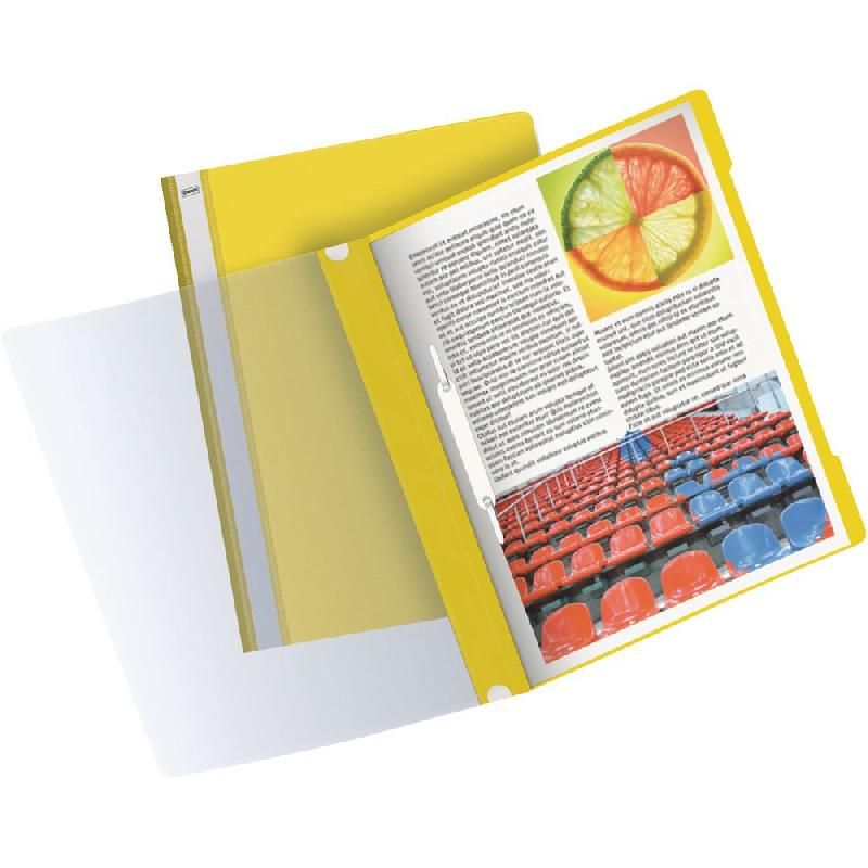 STAPLES CHEMISE PREMIUM A4  JAUNE TRANSPARENT (PRIX À L'UNITÉ)