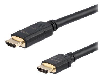 STARTECH.COM CÂBLE HDMI HAUTE VITESSE ACTIF DE 20 M - CORDON HDMI VERS HDMI CL2 POUR INSTALLATION MURALE - M/M - ULTRA HD 4K - CÂBLE HDMI - 20 M