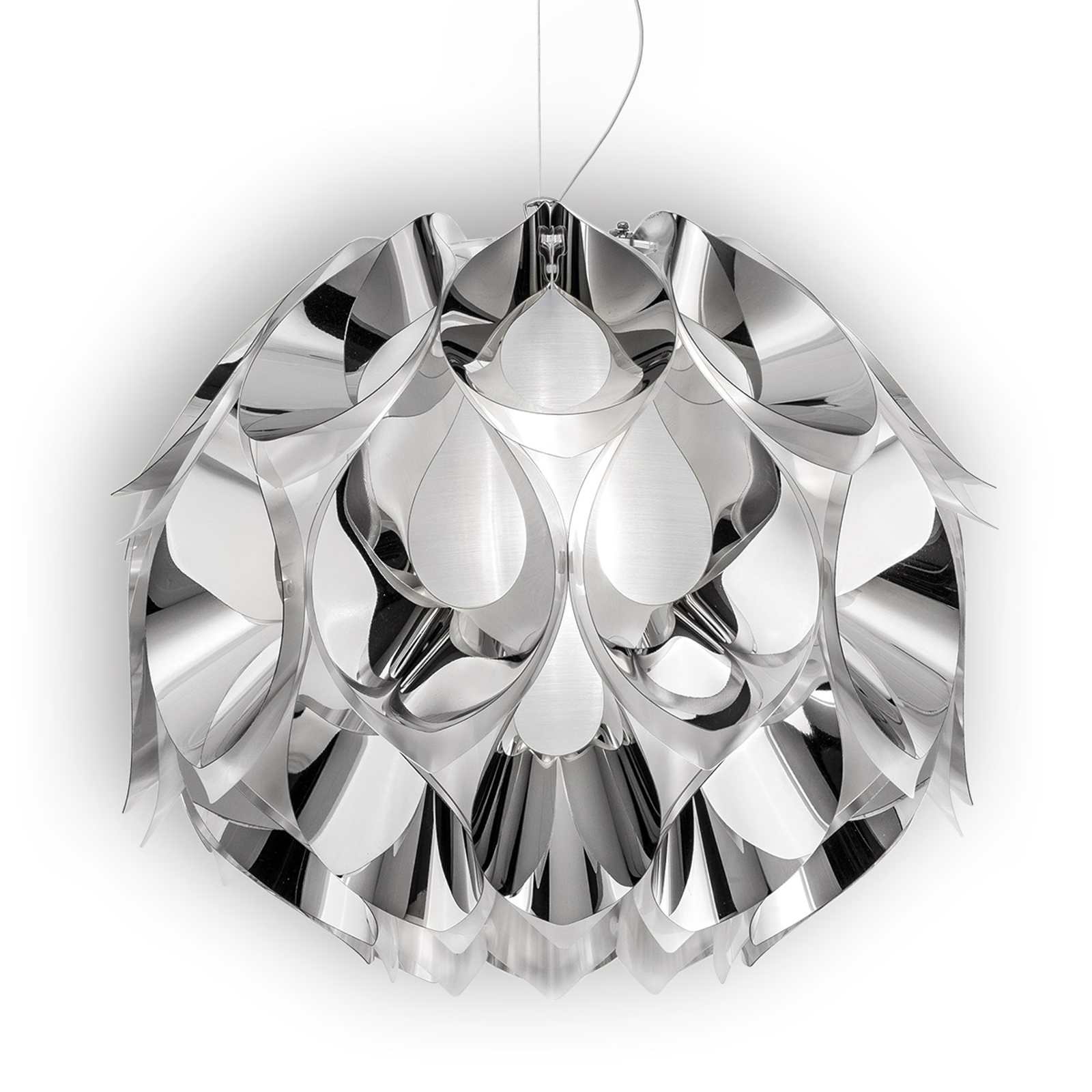 SLAMP FLORA SUSPENSION DE DESIGNER, ARGENT, 50 CM