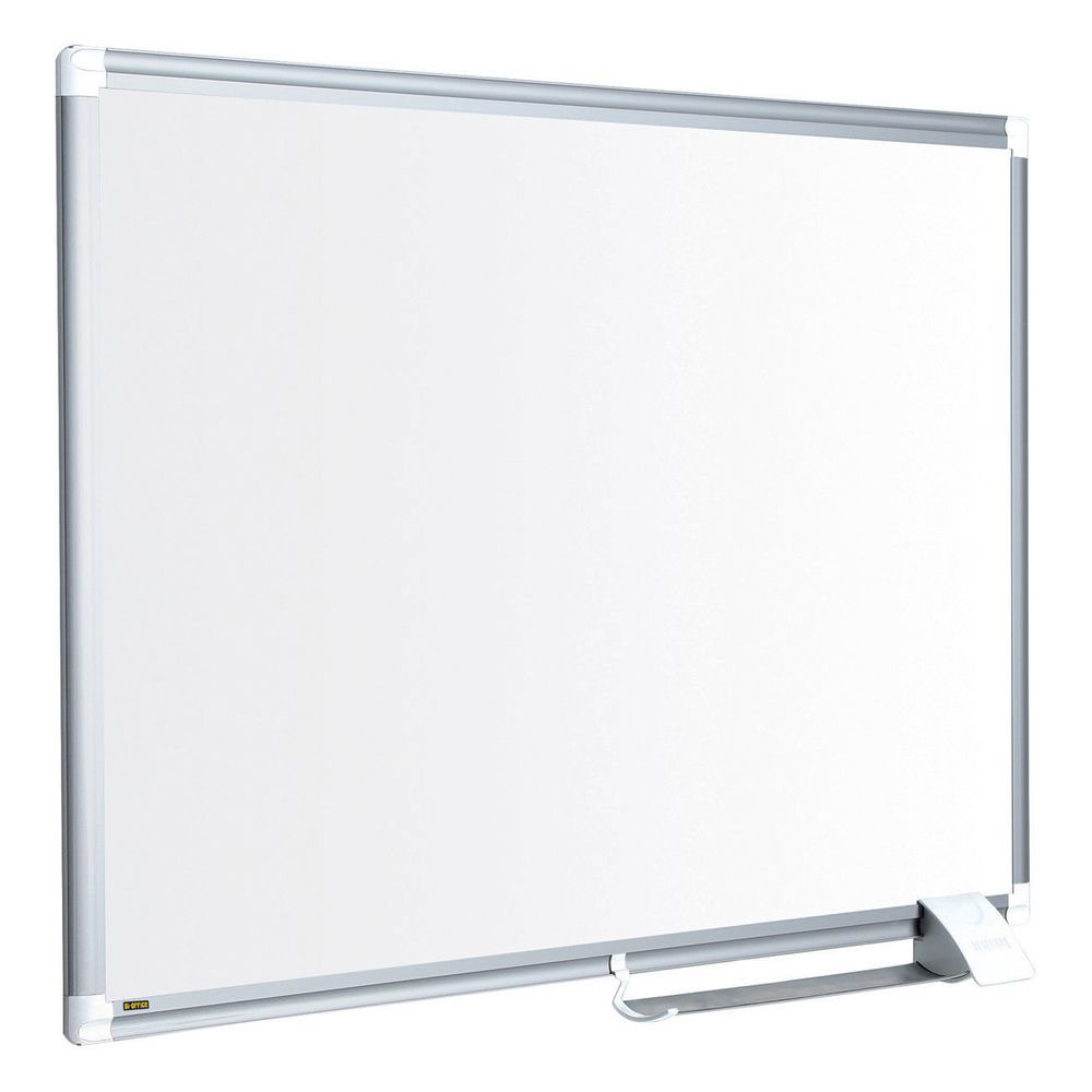 TABLEAU BLANC BI-OFFICE MAYA NEW GENERATION - MAGNETIQUE - SURFACE EN ACIER LAQUE - CADRE EN ALUMINIUM GRIS - 1 800 X 1 200 MM