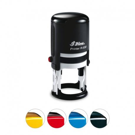 Tampon de bureau Printer Shiny R-532 - Ø 32 mm - 5 lignes de texte personnalisées_0